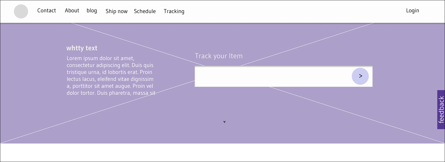 Wireframes of the Application